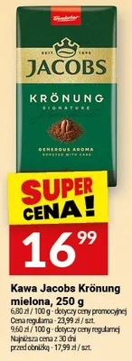 Kawa Jacobs Krönung mielona promocja w Twój Market