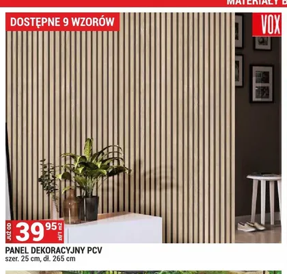 Panel dekoracyjny PCV Vox promocja w Merkury Market