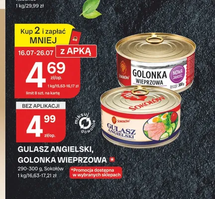 Golonka Wieprzowa Sokołów promocja w Chorten