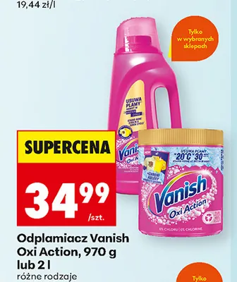 Odplamiacz Vanish Oxi Action promocja w Biedronka