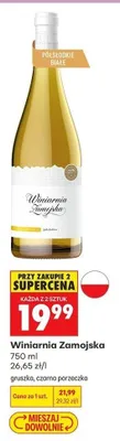 Wino owocowe Winiarnia Zamojska Gruszka promocja w Biedronka