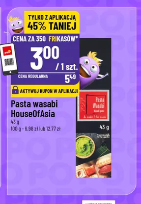 Pasta wasabi House of Asia promocja w POLOmarket