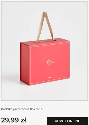 Pudełko prezentowe Box red s Home & You promocja w home&you