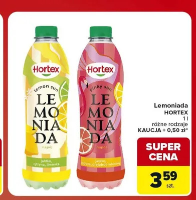Lemoniada Hortex Pinky Sun promocja w Carrefour Market