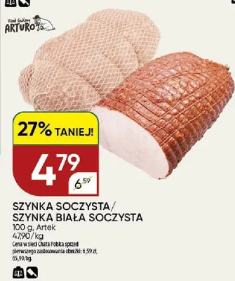 Szynka soczysta Artek promocja w Chata Polska