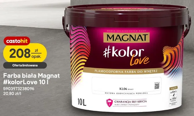 Farba biała Magnat #kolorLove promocja w Castorama