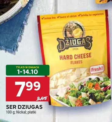 Ser Dziugas płatki promocja w Stokrotka