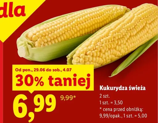 Kukurydza świeża Ryneczek Lidla promocja w Lidl