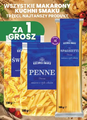Makaron penne Kuchnia Smaku promocja w Dino