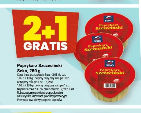 Paprykarz Szczeciński Seko promocja w Twój Market