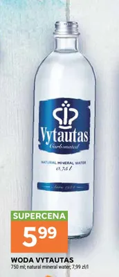 Woda gazowana Vytautas promocja w Stokrotka