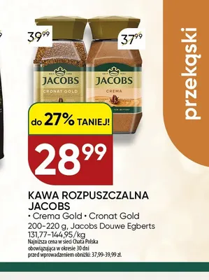 Kawa rozpuszczalna Jacobs Cronat Gold promocja w Chata Polska