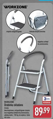 Drabinka składana Workzone promocja w Aldi