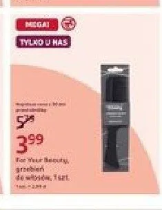 Grzebień do włosów For Your Beauty promocja w Rossmann