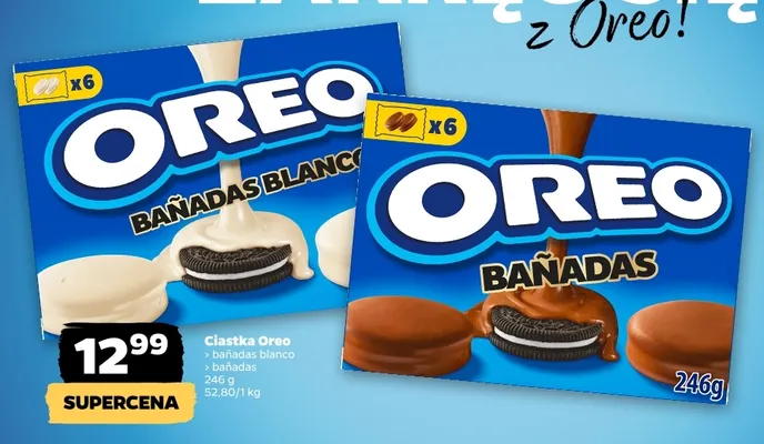 Ciastka Oreo Bañadas Blanco promocja w Netto