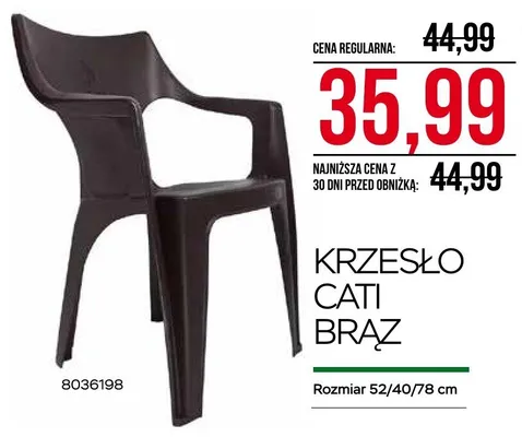 Krzesło Cati brąz promocja w Abra Meble
