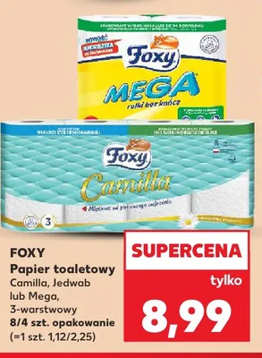 Papier toaletowy 3-warstwowy Foxy Camilla 8-pak promocja w Kaufland
