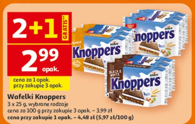 Wafelki wybrane rodzaje promocja w Auchan