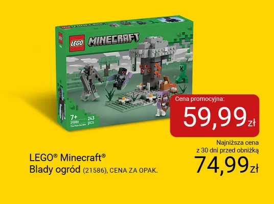 Klocki LEGO Minecraft Blady ogród 21586 promocja w Smyk