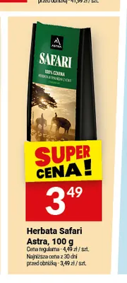 Herbata czarna Astra Safari promocja w Twój Market