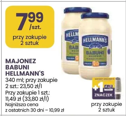 Majonez Babuni Hellmann's promocja w Stokrotka