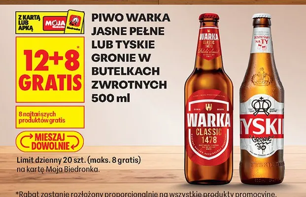 Piwo promocja w Biedronka