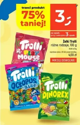 Żelki Trolli promocja w Dealz
