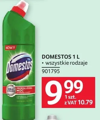 Środek do WC DOMESTOS 1 L promocja w Selgros