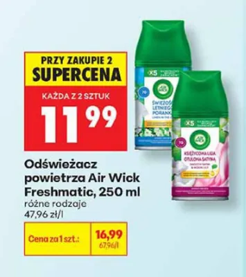 Odświeżacz powietrza Air Wick Freshmatic Księżycowa Lilia promocja w Biedronka