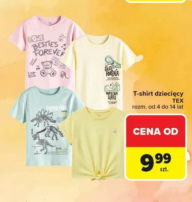 T-shirt dziecięcy TEX promocja w Carrefour