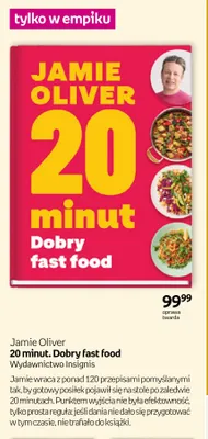 Książka 20 minut. Dobry fast food Jamie Oliver promocja w Empik