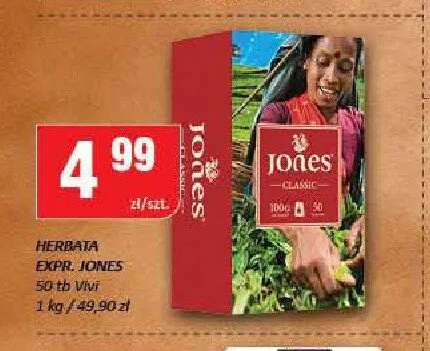 Herbata ekspresowa Jones Classic promocja w Chorten