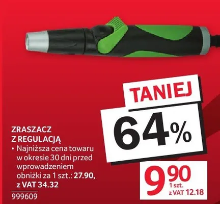 Zraszacz z regulacją promocja w Selgros