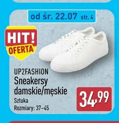 Sneakersy damskie męskie UP2FASHION promocja w Aldi