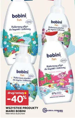 Kolorowa pianka do mycia i zabawy Bobini Fun promocja w Stokrotka