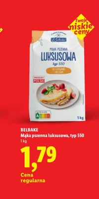 Mąka pszenna luksusowa Belbake typ 550 promocja w Lidl