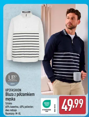 Bluza z półzamkiem męska promocja w Aldi