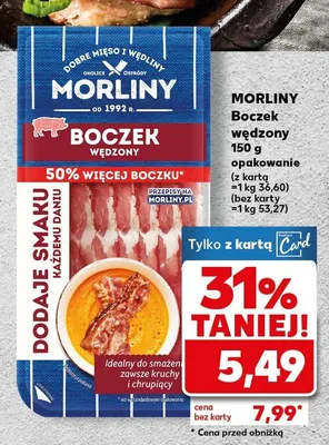 Boczek wędzony promocja w Kaufland