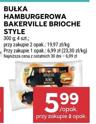 Bułka hamburgerowa bakerville brioche style promocja w Stokrotka