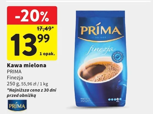 Kawa mielona Prima Finezja promocja w Intermarche