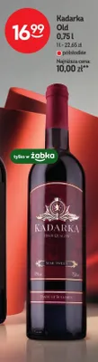 Wino czerwone Kadarka Old półsłodkie promocja w Żabka
