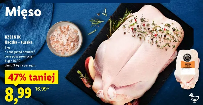 Kaczka - tuszka promocja w Lidl