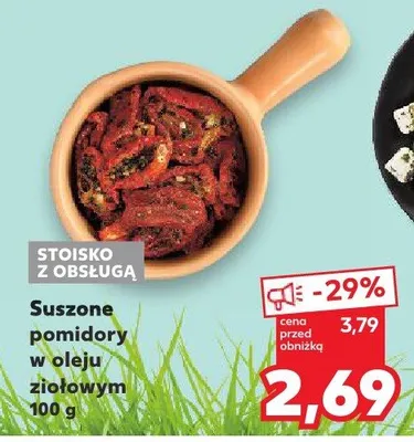 Suszone pomidory w oleju ziołowym promocja w Kaufland