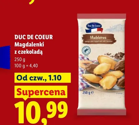 Magdalenki z czekoladą Duc De Coeur promocja w Lidl