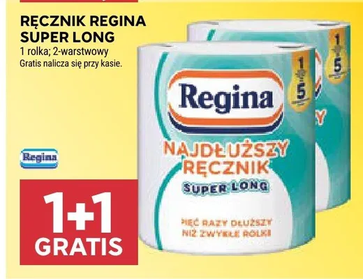 Ręcznik papierowy Regina Super Long 2-warstwowy promocja w Stokrotka