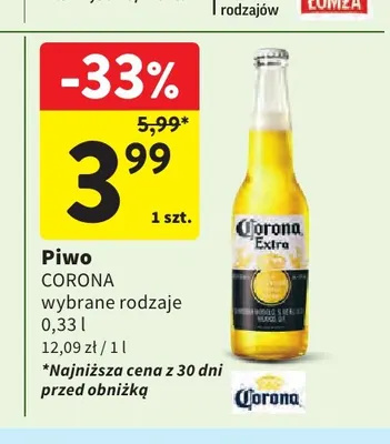 Piwo Corona promocja w Intermarche