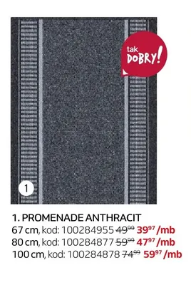 Chodnik Promenade Anthracit 80 cm promocja w Komfort