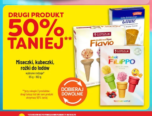 Rożki waflowe Gotszlik Flavio promocja w POLOmarket