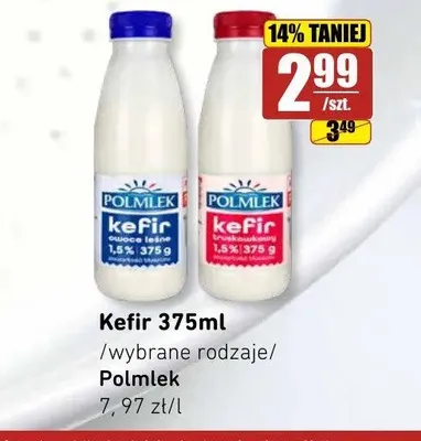 Kefir truskawkowy Polmlek promocja w API Market