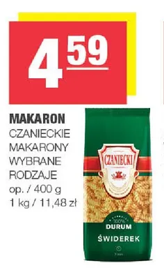 Makaron Czaniecki promocja w SPAR